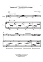 Bra Fantasy for Violin and Piano (G minor)
